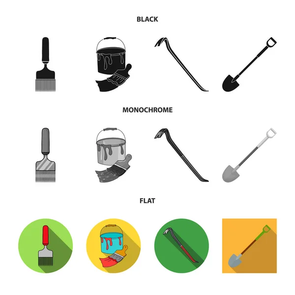 工具和构造图标的独立对象。库存工具和木工矢量图标的集合. — 图库矢量图片