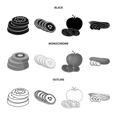 Sebze ve meyve sembolü yalıtılmış nesne. Sebze ve gıda hisse senedi simgesi için web topluluğu.