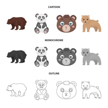 Uyku ve kahverengi logosu vektör Illustration. Uyku ve hayvan stok vektör çizim koleksiyonu.