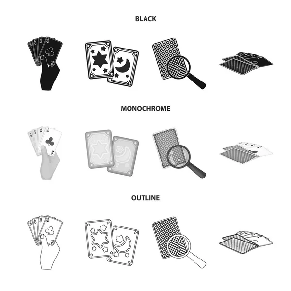 Conception vectorielle du jeu et signe magique. Collection de jeu et de poker stock symbole pour le web . — Image vectorielle