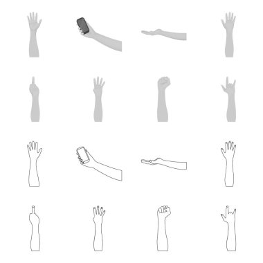 Yalıtılmış nesne ve animasyonlu sembol. Web için brakiyoplasti stok sembolü seti.