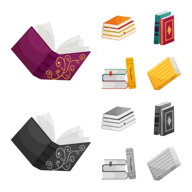 Eğitim ve kapak simge vektör Illustration. Eğitim ve kitabevi hisse senedi vektör çizim koleksiyonu.