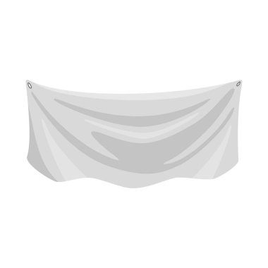 Perde ve levha simgesinin vektör illüstrasyonu. Web için perde ve dikdörtgen stok sembolü seti.