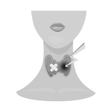 Endokrin ve sistem sembolü vektör illüstrasyon. Stok için endokrin ve anatomi vektör simgesi koleksiyonu.