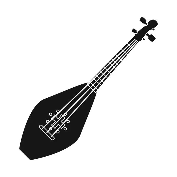Ilustración vectorial del logotipo musical y del instrumento. Conjunto de ícono vectorial musical y de cuerda para stock . — Vector de stock