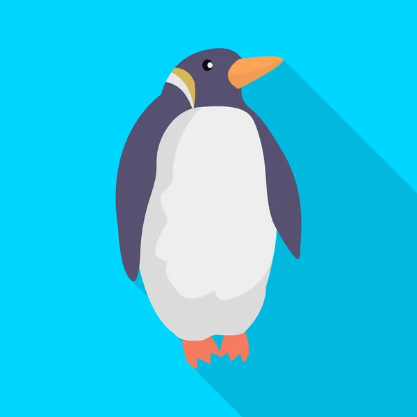 Ізольований об'єкт пінгвіна і білого символу. Набір значків пінгвіна і диких векторів для запасів . — стоковий вектор