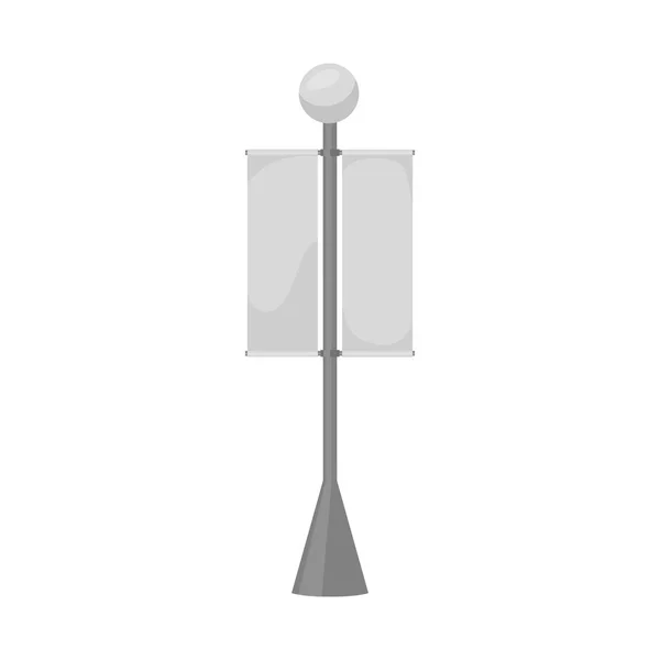 Ilustração vetorial de banner e logotipo da lâmpada. Coleção de banner e retângulo vetor ícone para estoque . — Vetor de Stock