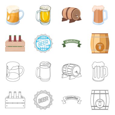 Minimal ve pint sembolüvektör illüstrasyon. Minimal ve zanaat stok vektör illüstrasyon koleksiyonu.