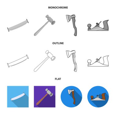 Vektör çizim aracı ve inşaat işareti. Aracı ve marangozluk hisse senedi simgesi için web topluluğu.