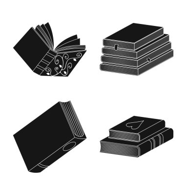 İllüstrasyon ve bilgi logosu vektör tasarımı. İllüstrasyon ve kitapçı stok vektör illüstrasyon koleksiyonu.