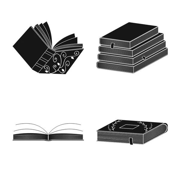 Σχεδιασμός διανυσματικού σχεδιασμού και λογότυπου πληροφοριών. Σύνολο εικόνας και σύμβολο μετοχής βιβλιοπωλείο για το Web. — Διανυσματικό Αρχείο