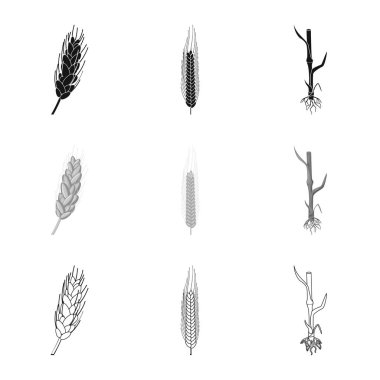 Tarım ve tarım simge vektör Illustration. Tarım ve bitki hisse senedi simgesi için web topluluğu.