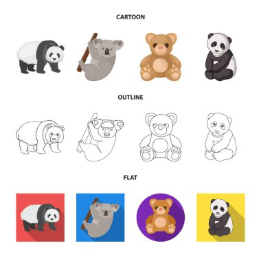 Uyku ve kahverengi simge vektör Illustration. Uyku ve hayvan hisse senedi vektör çizim.