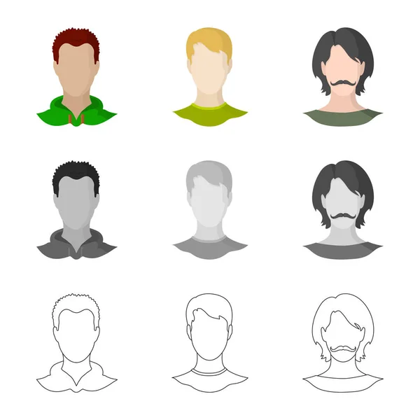 Vector illustration of professional and photo icon. Set of professional and profile stock vector illustration. — Stock Vector