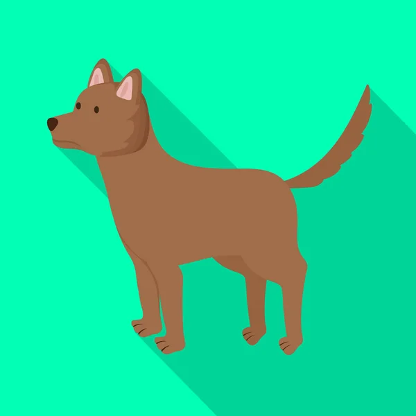 Vector illustratie van hond en dier pictogram. Set van hond en huisdier voorraad vector illustratie. — Stockvector