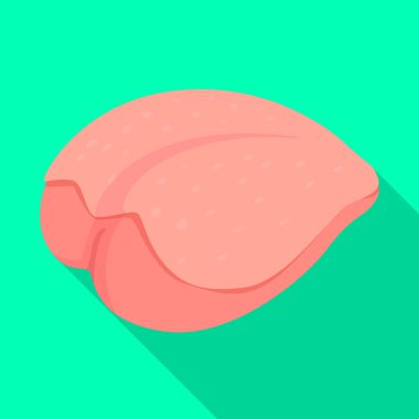 Fileto ve tavuk işareti vektör tasarımı. Web için fileto ve taze stok sembolü koleksiyonu.