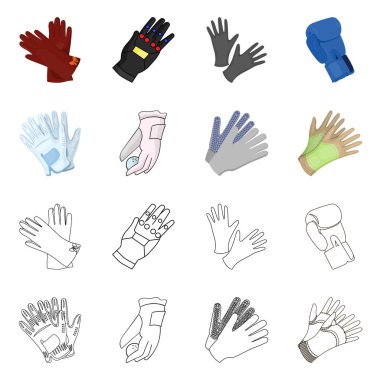 Vektör çizim örme ve Gardiyan'ın simgesi. Örme ve hisse senedi vektör çizim el kümesi.