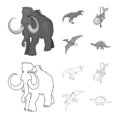 Vektör Illustration karakter ve hayvan sembolü. Hayvan ve eski hisse senedi simgesi için web topluluğu.