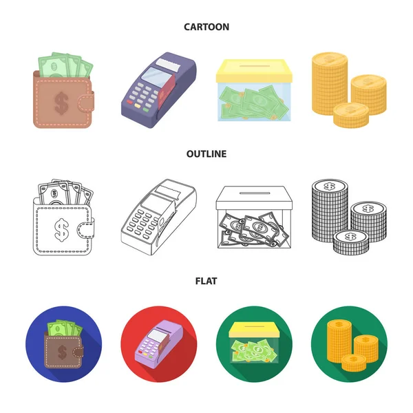 Ilustração vetorial do sinal de pagamento e empréstimo. Conjunto de pagamento e vetor financeiro ícone para estoque . —  Vetores de Stock