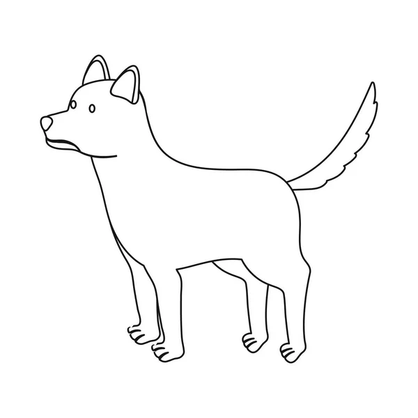 Vector illustration of dog and animal logo. Collection of dog and pet stock vector illustration. — Stock Vector