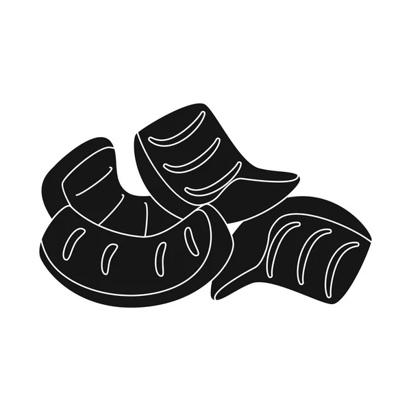Ilustração vetorial de palha e lanche. Coleta de palha e símbolo de estoque cozido no forno de web . —  Vetores de Stock