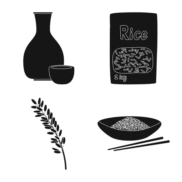 Oggetto isolato di dieta e icona di cottura. Set di dieta e illustrazione vettoriale stock organico . — Vettoriale Stock