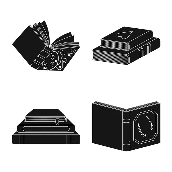 Diseño vectorial del símbolo de ilustración e información. Colección de ilustración y librería icono vectorial para stock . — Vector de stock