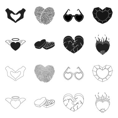 Soyut ve şekil kutsal kişilerin resmi yalıtılmış nesne. Web için Özet ve aşk hisse senedi simgesi topluluğu.