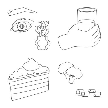 Mellitus ve diyabet simge vektör Illustration. Mellitus ve diyet hisse senedi vektör çizim topluluğu.