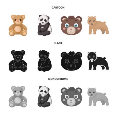 Uyku ve kahverengi sembolü yalıtılmış nesne. Uyku ve hisse senedi için hayvan vektör ikon koleksiyonu.