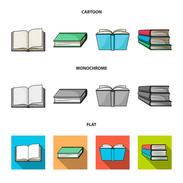 Objeto isolado do sinal da biblioteca e do livro didático. Conjunto de biblioteca e símbolo de estoque escolar para web . —  Vetores de Stock