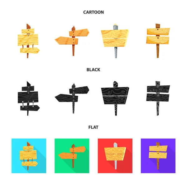 Vectorillustratie van raw en bos symbool. Set van raw en hardhout voorraad vectorillustratie. — Stockvector