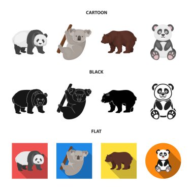 Uyku ve kahverengi simge vektör tasarımı. Uyku ve hisse senedi için hayvan vektör simge kümesi.