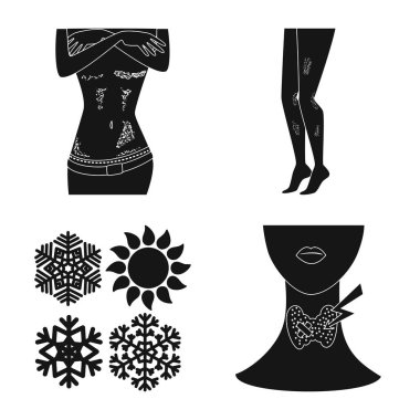 Sağlık ve tıbbi simge vektör tasarımı. Sağlık ve dermatoloji stok vektör illüstrasyon koleksiyonu.