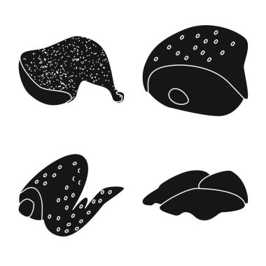 İşareti restoran ve tarım vektör Illustration. Restoran ve hisse senedi için ham vektör simge kümesi.