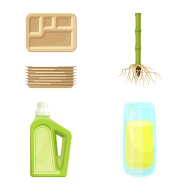 Şeker kamışı ve baston logosu yalıtılmış nesne. Şeker kamışı ve alan vektör simgesini hissenin topluluğu.