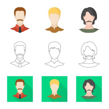 Professional vektör çizim ve fotoğraf oturum açın. Profesyonel kümesi ve hisse senedi için profil vektör simgesi.