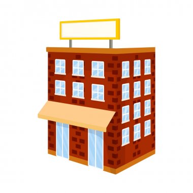 Ev ve konut logosu izole nesne. Web için ev ve şehir stok sembolü koleksiyonu.