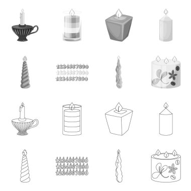 Gevşeme ve alev simge vektör tasarımı. Gevşeme ve balmumu hisse senedi vektör çizim koleksiyonu.