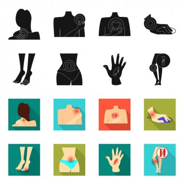 Hastane ve işaret işleme vektör Illustration. Hastane ve yardım hisse senedi simgesi için web topluluğu.