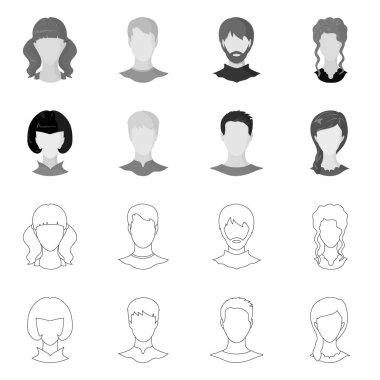 Profesyonel ve fotoğraf simge yalıtılmış nesne. Profesyonel kümesi ve hisse senedi için profil vektör simgesi.