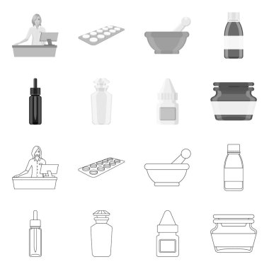 Perakende ve sağlık sembol vektör çizimi. Perakende ve sağlık hisse senedi simgesi için web topluluğu.