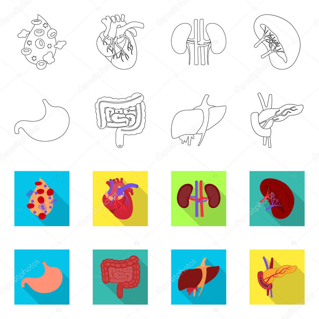 Vector design of biology and scientific icon. Collection of biology and laboratory vector icon for stock.