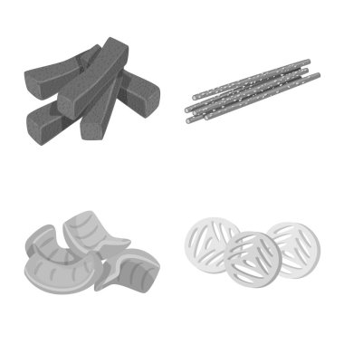 Ürün ve menü işaretivektör illüstrasyon. Ürün ve bar stok vektör illüstrasyon seti.