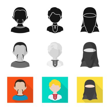 Kopyacı ve ikamet sembolü yalıtılmış nesne. Kopyacı ve kültür hisse senedi simgesi web için set.