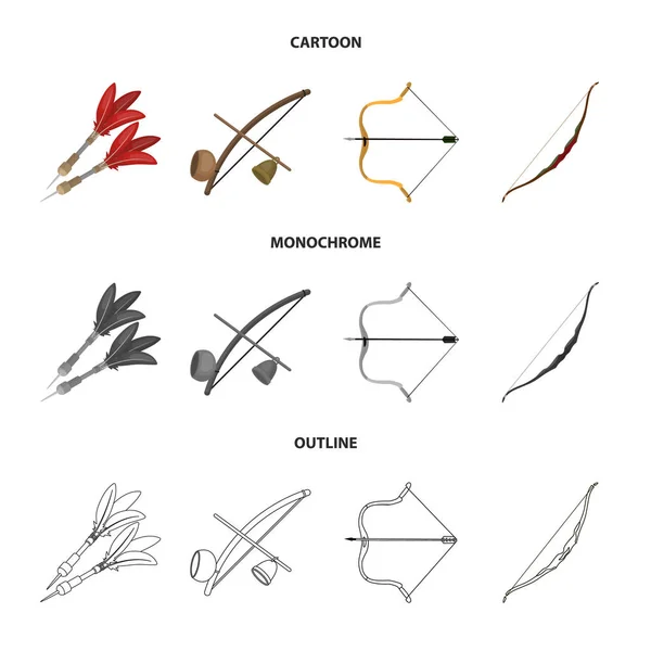 Objet isolé de la main et signe tribal. Collection d'illustration vectorielle main et nature . — Image vectorielle