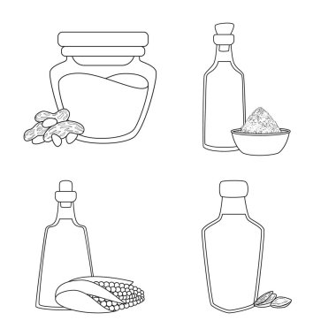 Sağlıklı ve sebze işareti vektör tasarımı. Toplama sağlıklı ve organik hisse senedi simgesi web için.