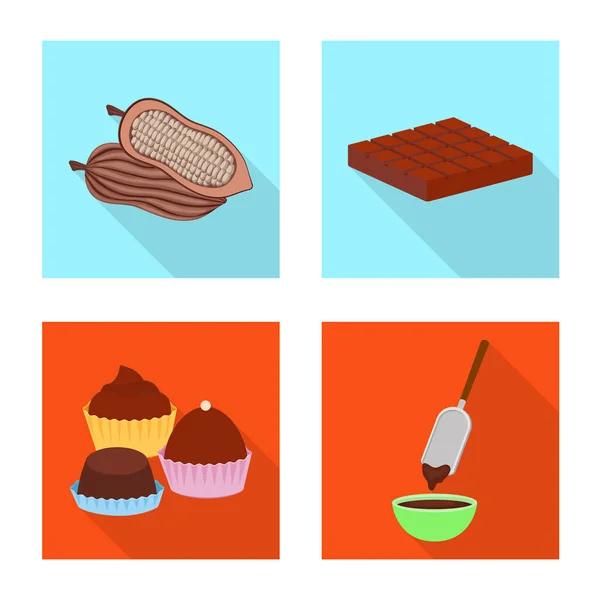 Vector design of treat and product icon. Collection of treat and yummy stock symbol for web. — Stock Vector