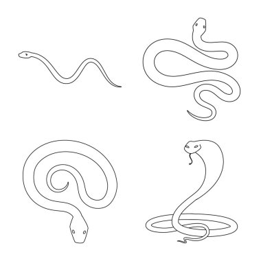 Zehir ve kötü simge vektör tasarımı. Zehir ve ısırık stok vektör illüstrasyon koleksiyonu.