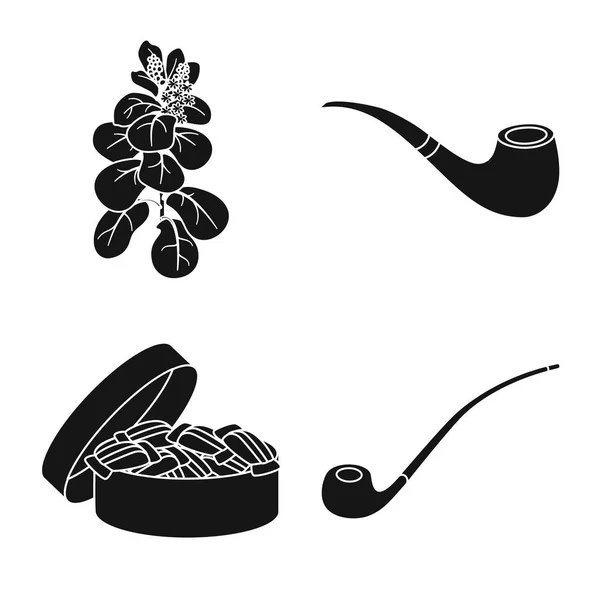 Απεικόνιση διάνυσμα του συμβόλου αντι και συνήθειας. Σύνολο απεικόνισης του διανύσματος αντι και καπνού. — Διανυσματικό Αρχείο